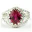 Created Ruby, 925 Sterling Silver Ring, SR070