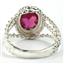 Created Ruby, 925 Sterling Silver Ring, SR070