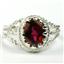 Crimson Topaz, 925 Sterling Silver Ring, SR070