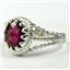 Crimson Topaz, 925 Sterling Silver Ring, SR070