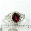 Crimson Topaz, 925 Sterling Silver Ring, SR070