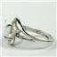 Sterling Silver Ladies Ring, Created White Opal, SR021