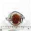 Sterling Silver Ladies Ring, Created Red Brown opal, SR021