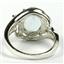 Sterling Silver Ladies Ring, Aquamarine, SR021