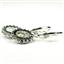 925 Sterling Silver Leverback Earrings, Mercury Mist Topaz, SE183