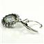 925 Sterling Silver Leverback Earrings, Mercury Mist Topaz, SE183