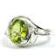 Sterling Silver Ladies Ring, Peridot, SR021