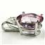 925 Sterling Silver Pendant, Pure Pink Topaz, SP022