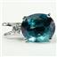 925 Sterling Silver Pendant, Paraiba Topaz, SP022