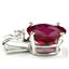925 Sterling Silver Pendant, Created Ruby, SP022