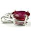 925 Sterling Silver Pendant, Created Ruby, SP022