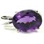 925 Sterling Silver Pendant, Amethyst,  SP006