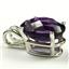 925 Sterling Silver Pendant, Amethyst,  SP006