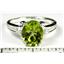 925 Sterling Silver Ladies Ring, Peridot, SR136