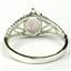 SR137, Created White Opal, 925 Sterling Silver Ring