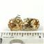 925 Sterling Silver Post Earrings, Champagne CZ, SE102