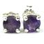 925 Sterling Silver Post Earrings, Amethyst, SE012