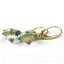 14k Gold Leverback Earrings, Neptunes Garden Topaz, E211