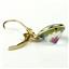 14k Gold Leverback Earrings, Neptunes Garden Topaz, E211