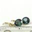 14k Gold Leverback Earrings, Neptunes Garden Topaz, E211