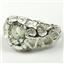 925 Sterling Silver Men's Nugget Ring, Green Amethyst (Prasiolite), SR168
