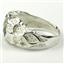 925 Sterling Silver Men's Nugget Ring, Green Amethyst (Prasiolite), SR168