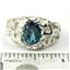 925 Sterling Silver Men's Nugget Ring, Paraiba Topaz, SR168