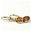 14k Gold Leverback Earrings, Twilight Fire Topaz, E001