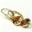 14k Gold Leverback Earrings, Twilight Fire Topaz, E001