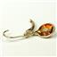 14k Gold Leverback Earrings, Twilight Fire Topaz, E001