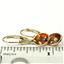 14k Gold Leverback Earrings, Twilight Fire Topaz, E001