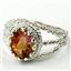 Twilight Fire Topaz, 925 Sterling Silver Ring, SR070
