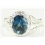 London Blue Topaz, 925 Sterling Silver Ring, SR070