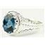 London Blue Topaz, 925 Sterling Silver Ring, SR070