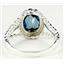 London Blue Topaz, 925 Sterling Silver Ring, SR070