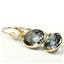 14k Gold Leverback Earrings, Mystic Fire Topaz, E101