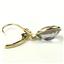 14k Gold Leverback Earrings, Mystic Fire Topaz, E101