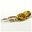 14k Gold Leverback Earrings, Golden CZ, E101