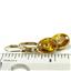 14k Gold Leverback Earrings, Golden CZ, E101