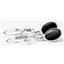 925 Sterling Silver Leverback Earrings, Black Onyx, SE001