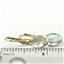 14k Gold Leverback Earrings, Aquamarine, E101