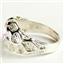 925 Sterling Silver Men's Nugget Ring, Created Pink Sapphire, SR168
