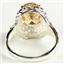 Sterling Silver Ladies Ring, Champagne CZ, SR009
