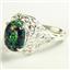 Sterling Silver Ladies Ring, Created Black Opal, SR009