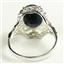Sterling Silver Ladies Ring, Created Black Opal, SR009