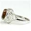 Sterling Silver Ladies Ring, Created Red/Brown Opal, SR009