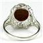 Sterling Silver Ladies Ring, Created Red/Brown Opal, SR009