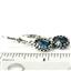 925 Sterling Silver Crown Bezel Leverback Earrings, London Blue Topaz, SE109