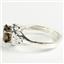 SR302, Smoky Quartz,  925 Sterling Silver Ring