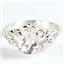 SR302, Rose Quartz,  925 Sterling Silver Ring